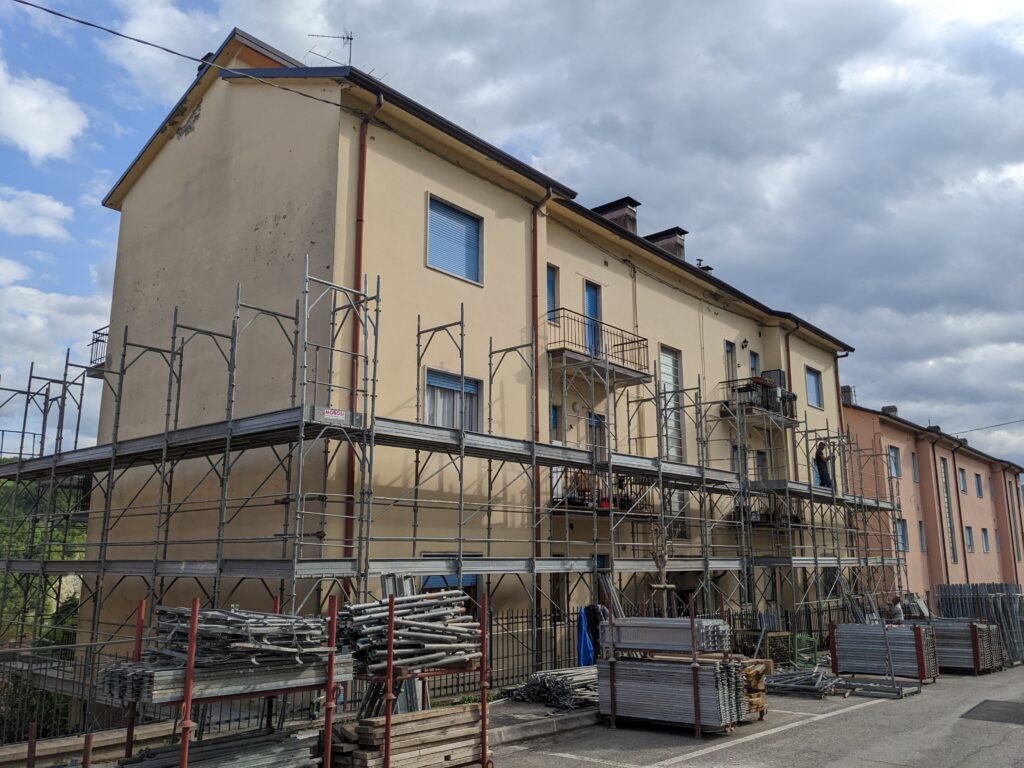 Lavori di ristrutturazione del condominio Papa Leone a Sarsina